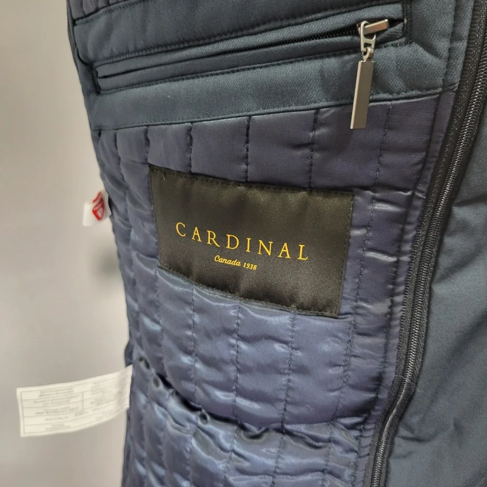Cardinal Canada 1938 Men's Overcoat Rain Jacket Navy Blue 38R NEW‎